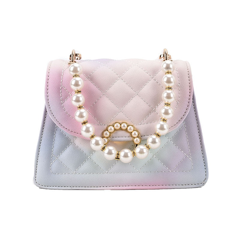 SWDF PU Leather Gradient r Crossbody Bags for Women 2021New Fashion Small Shoulder Bag Female Handbags and Purses Travel Bags