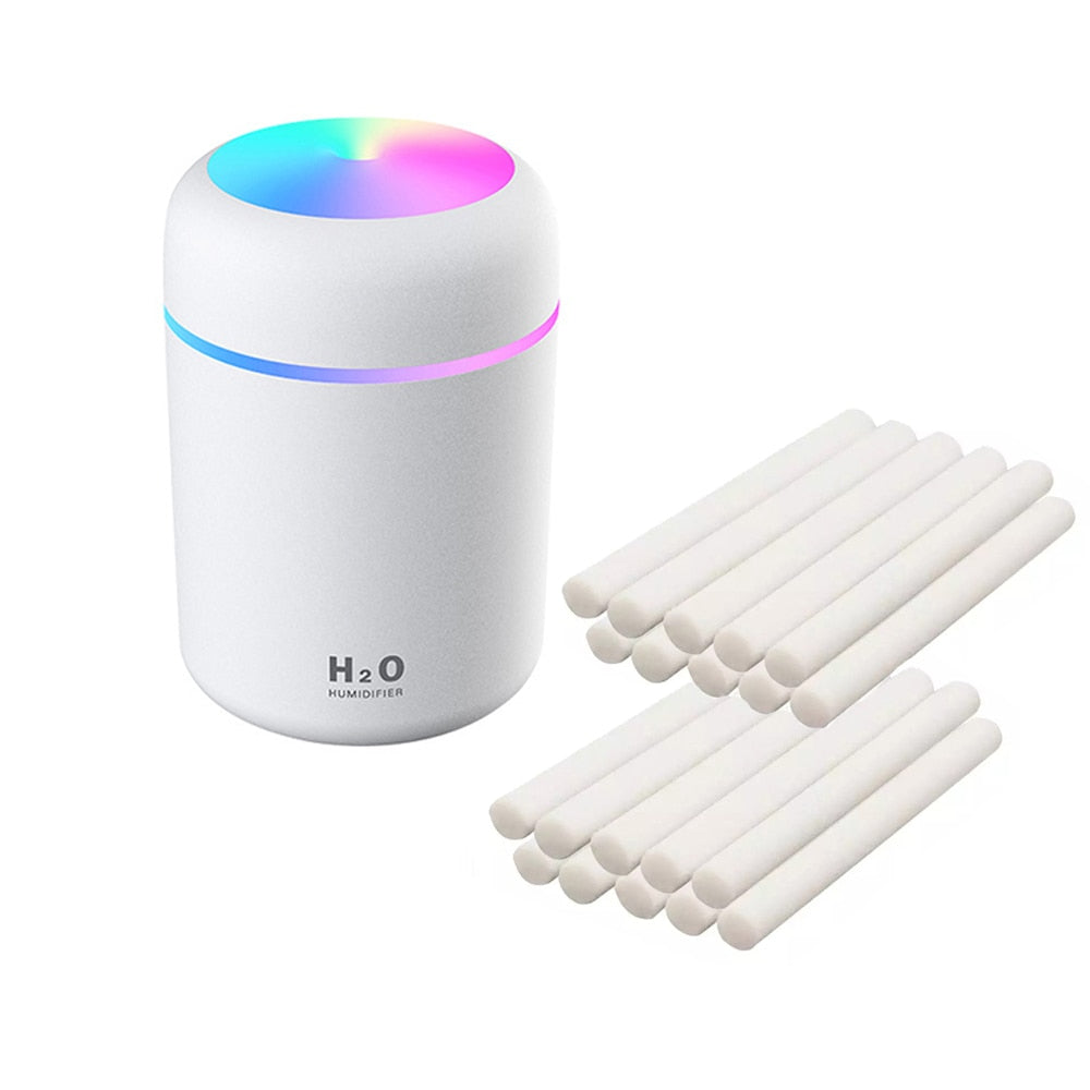 Portable Ultrasonic Air Humidifier USB Essential Oil Diffuser Cool Mist Maker Purifier with Night Light Car Office Humidifier