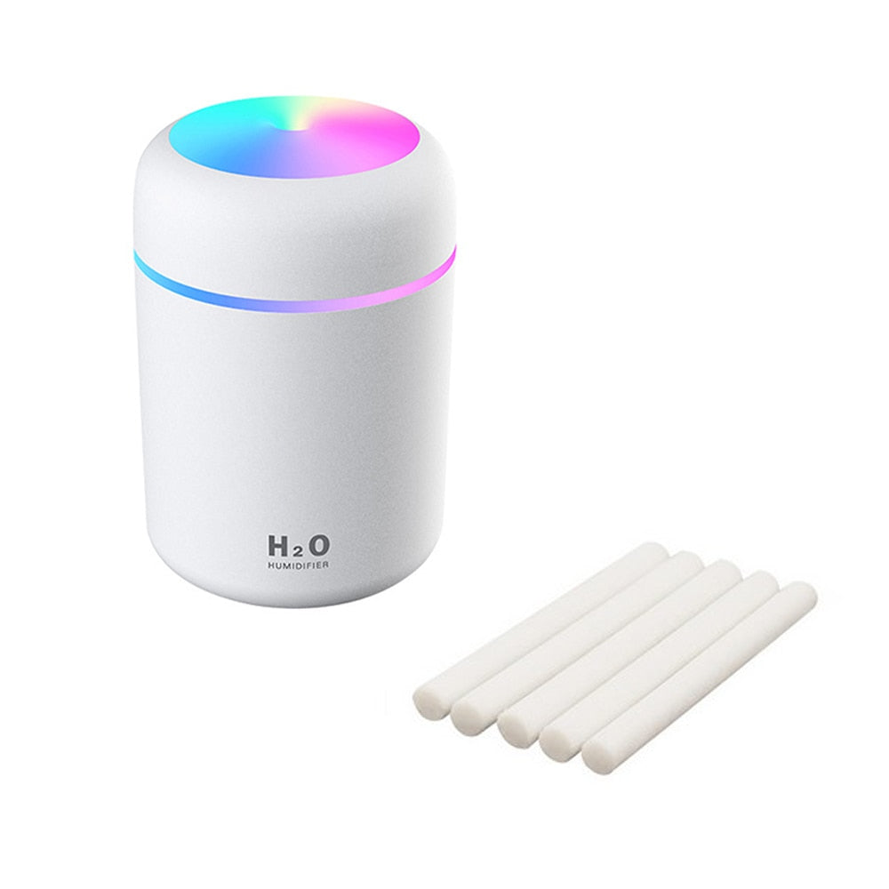 Portable Ultrasonic Air Humidifier USB Essential Oil Diffuser Cool Mist Maker Purifier with Night Light Car Office Humidifier