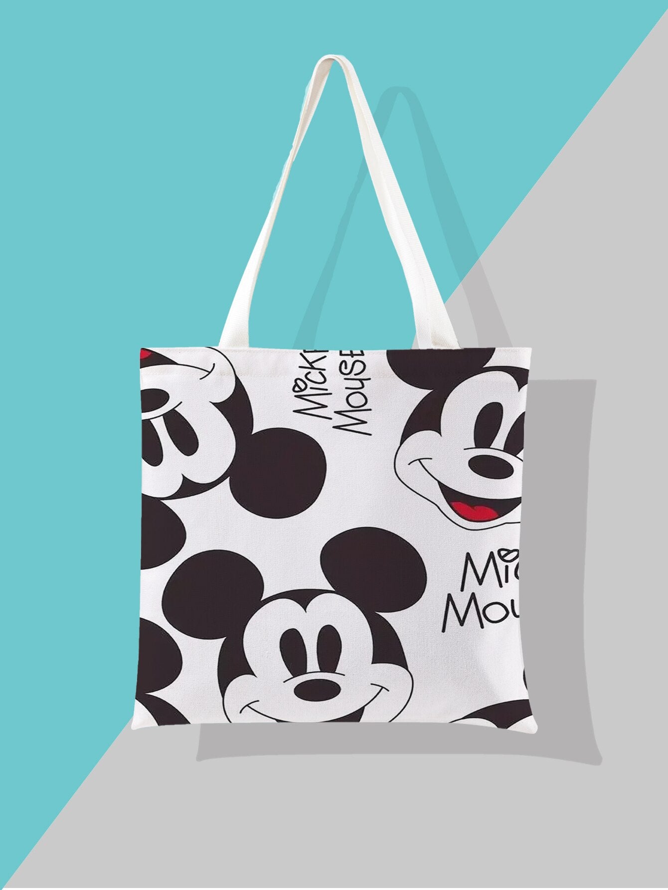2022 Newest Women's Bag Disney Mickey Mouse Shoulder Bags Cartoon Printing Minnie Kawaii High Capacity Handbag Shopper Bag Gifts