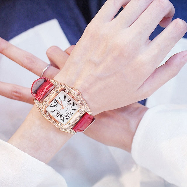 Women Diamond Watch Zegarek Damski - TamikaExpress.com