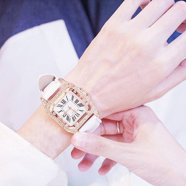 Women Diamond Watch Zegarek Damski - TamikaExpress.com