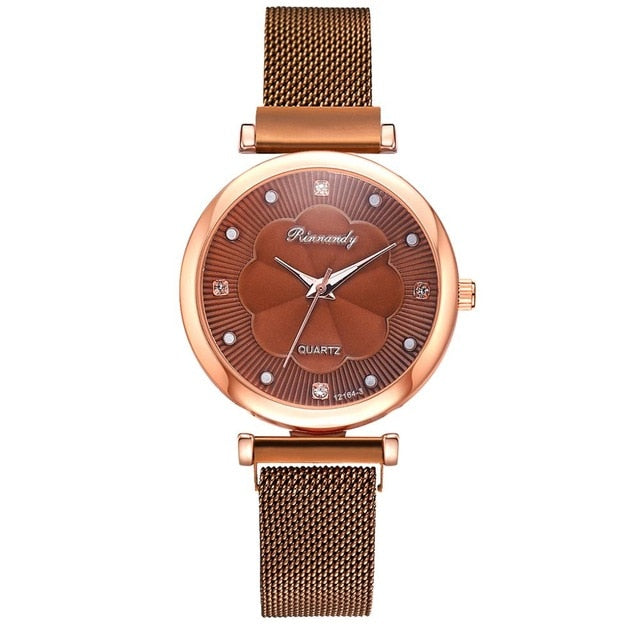 Buckle Flower bracelet Watch - TamikaExpress.com