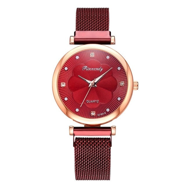 Buckle Flower bracelet Watch - TamikaExpress.com