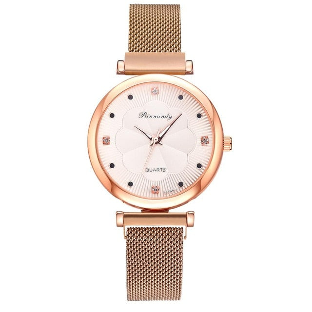 Buckle Flower bracelet Watch - TamikaExpress.com