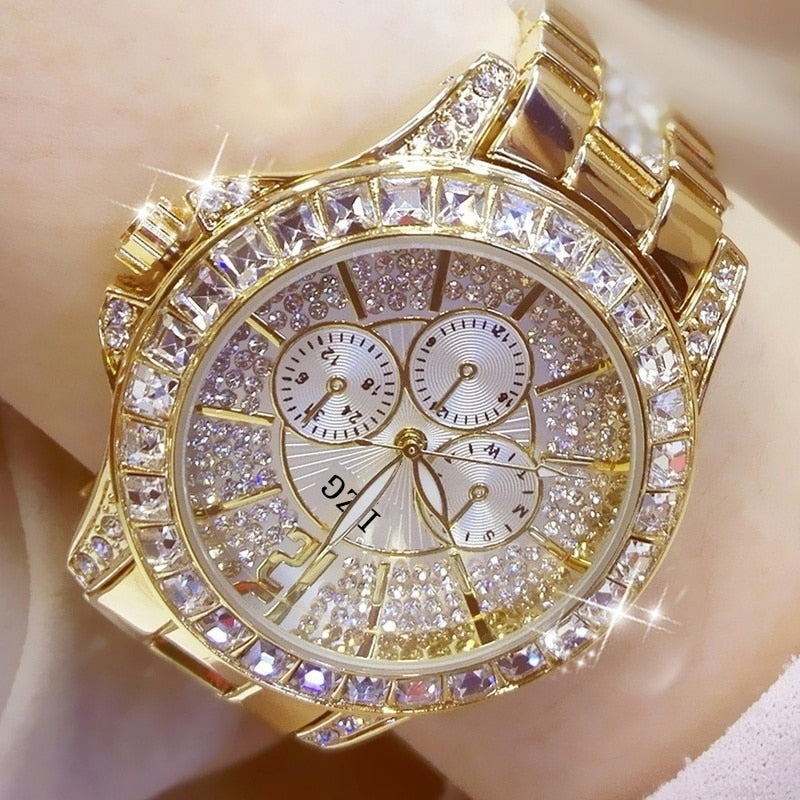 Women fashion Diamond Watch - TamikaExpress.com