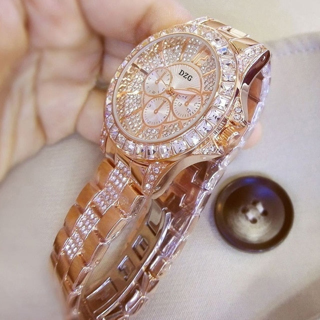 Women fashion Diamond Watch - TamikaExpress.com
