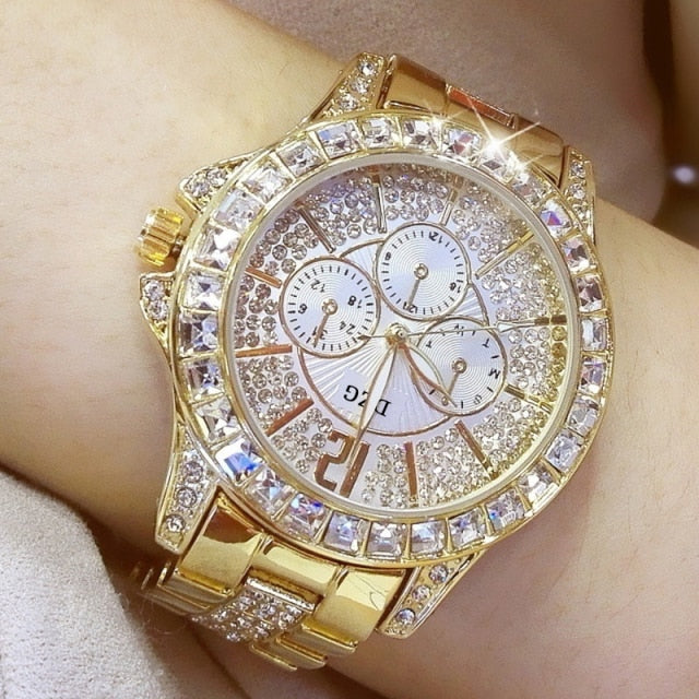 Women fashion Diamond Watch - TamikaExpress.com