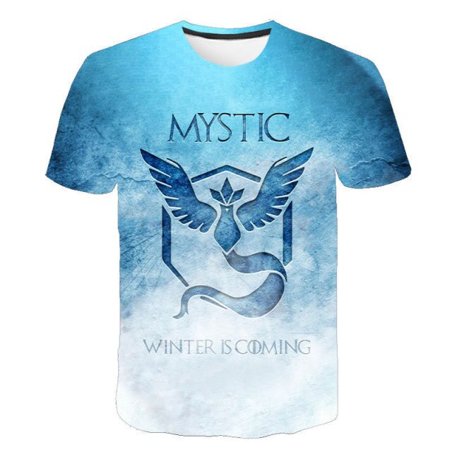 2021Summer New Cute Interesting Men Women T Shirt Pokemon Print Polyester 3D T-Shirt Summer Harajuku Boys Animation Clothing