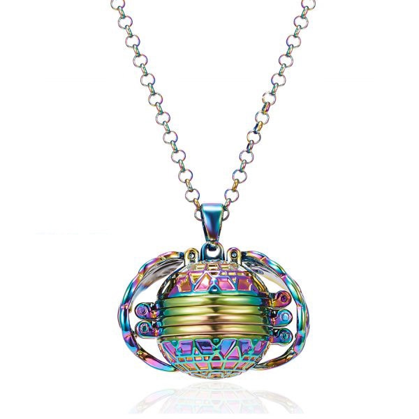 Unique Carved Design Heart-shaped Photo Frame Pendant Necklace Charm Openable Locket Necklaces Women Men Memorial Jewelry