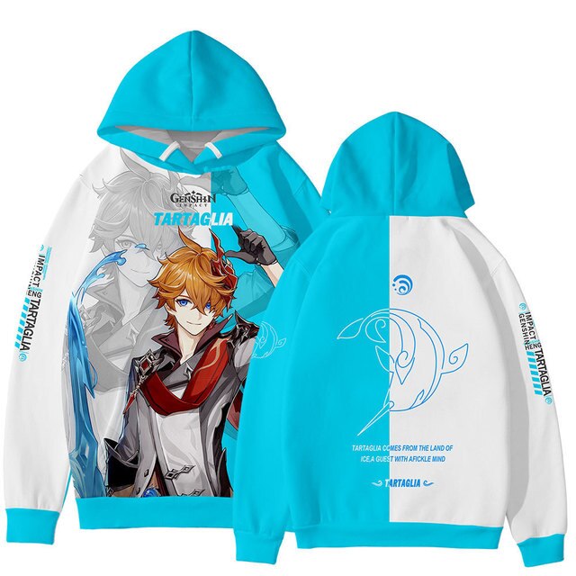 Newest Genshin Impact Hoodies Anime Game 3D Print Men Women Sweatshirt Hoodie Harajuku Fashion Kids Streetwear Boy Girl Clothing