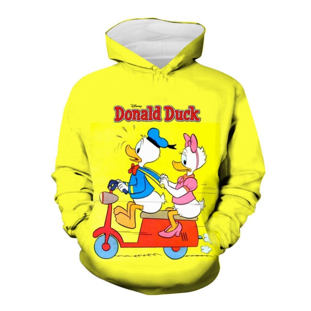 Disney Mickey Mouse Men Hoodies Cartoon Anime 3D Print Fashion Baby Boy Girl Kids Sweatshirts Oversized Women Clothing Tops