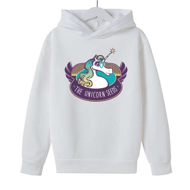 Children's Pink Unicorn Hoodie,boy's and Girl's Pure Catton Clothing, for Men and Women,size 4T-14T