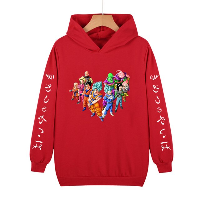 Dragon-Ball Z Kids Goku Sweatshirts Baby Boys Clothes For Men Autumn New Children's Clothing Thin Hoodies Girls Sweatshirts