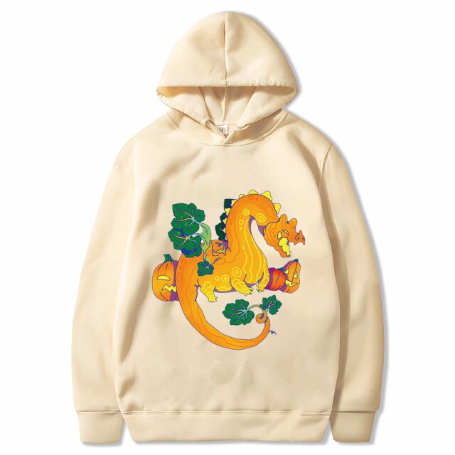 Halloween Pumpkin Dragon Cartoon Printed Children's Hoodie Sweatshirt Children's Clothing for Men and Women Tong Chunqiu