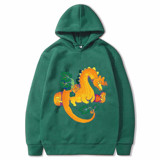 Halloween Pumpkin Dragon Cartoon Printed Children's Hoodie Sweatshirt Children's Clothing for Men and Women Tong Chunqiu