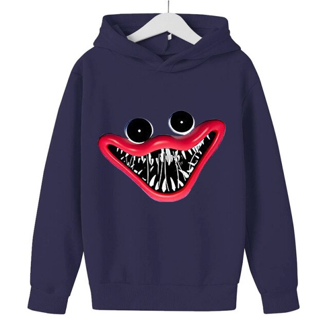 2022 Original Poppy Playtime Printed Hoodie  Children's clothes Bobby's Game Time clothing, 100-160 tracksuit men