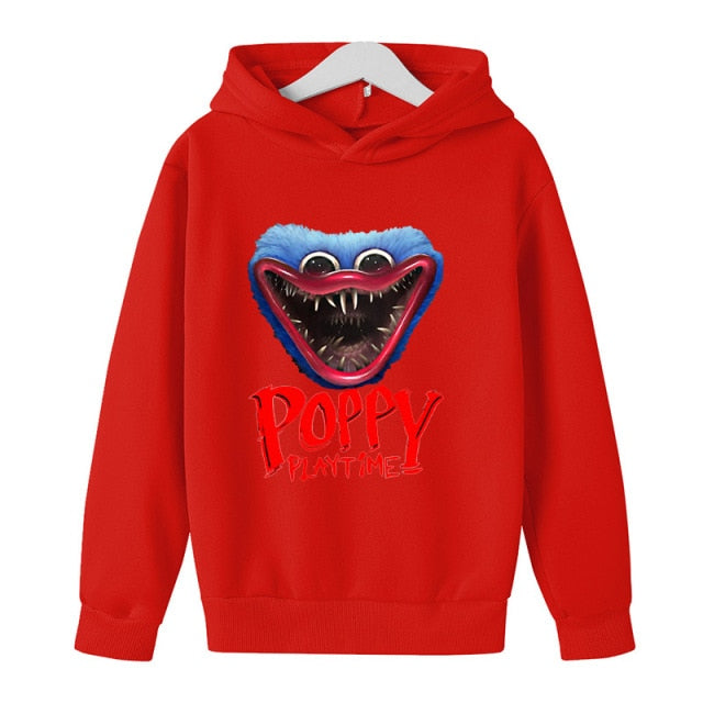 2022 Original Poppy Playtime Printed Hoodie  Children's clothes Bobby's Game Time clothing, 100-160 tracksuit men