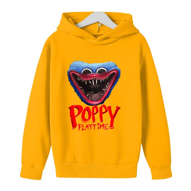 2022 Original Poppy Playtime Printed Hoodie  Children's clothes Bobby's Game Time clothing, 100-160 tracksuit men