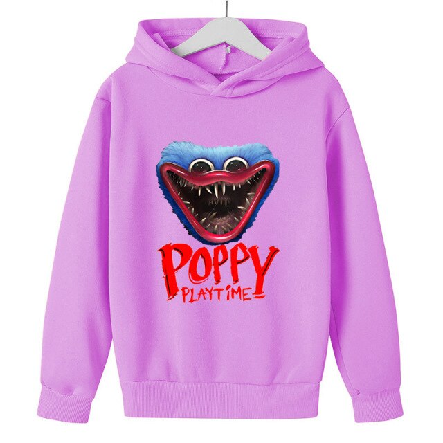 2022 Original Poppy Playtime Printed Hoodie  Children's clothes Bobby's Game Time clothing, 100-160 tracksuit men
