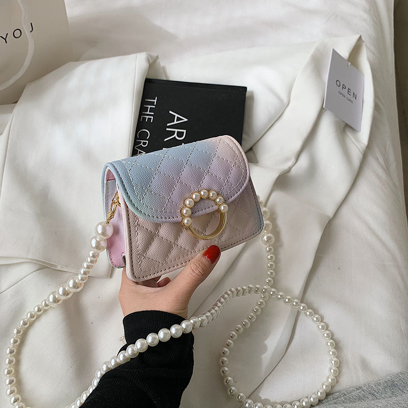 SWDF PU Leather Gradient r Crossbody Bags for Women 2021New Fashion Small Shoulder Bag Female Handbags and Purses Travel Bags