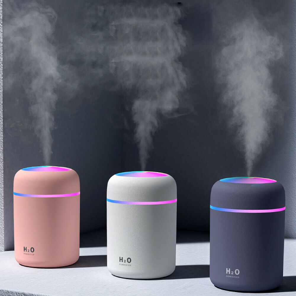 Portable Ultrasonic Air Humidifier USB Essential Oil Diffuser Cool Mist Maker Purifier with Night Light Car Office Humidifier