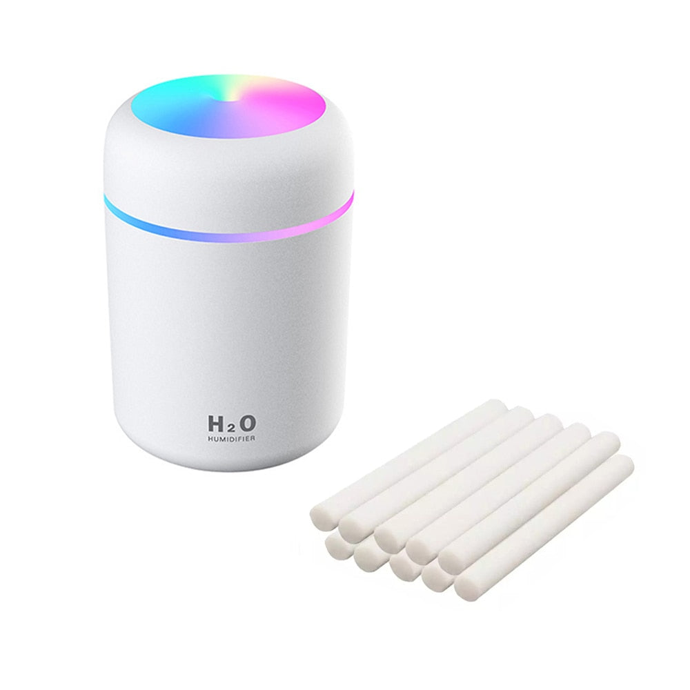 Portable Ultrasonic Air Humidifier USB Essential Oil Diffuser Cool Mist Maker Purifier with Night Light Car Office Humidifier