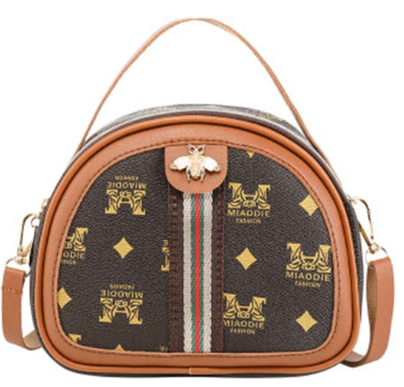 Women Shoulder Bag New Printed Letter Bee Messenger Bag Famous Design Versatile Fashion Casual Crossbody Bag Lady Handbag Clutch