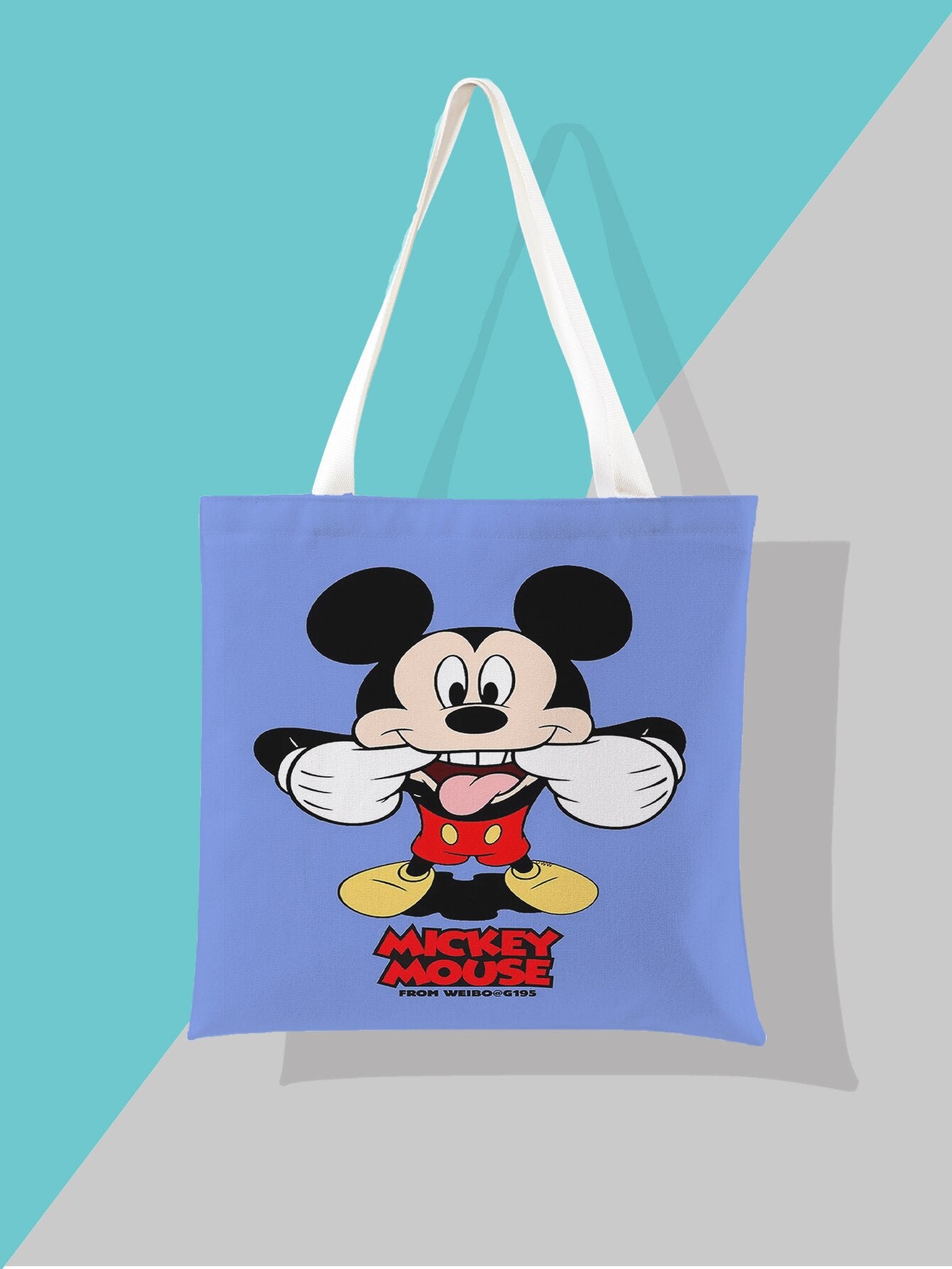 2022 Newest Women's Bag Disney Mickey Mouse Shoulder Bags Cartoon Printing Minnie Kawaii High Capacity Handbag Shopper Bag Gifts