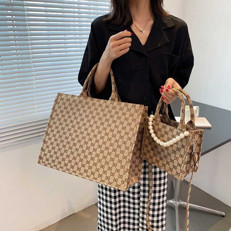 Women's Handbag Luxury Brand Letter Printing High-Capacity Hand Shoulder Bags Autumn Popular Tote Crossbody Bag 2022 Main Female