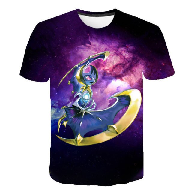 2021Summer New Cute Interesting Men Women T Shirt Pokemon Print Polyester 3D T-Shirt Summer Harajuku Boys Animation Clothing