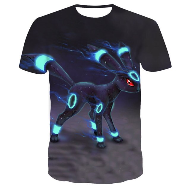 2021Summer New Cute Interesting Men Women T Shirt Pokemon Print Polyester 3D T-Shirt Summer Harajuku Boys Animation Clothing