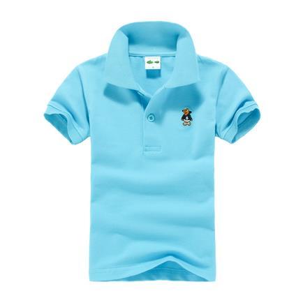 Summer Short Sleeve kid T Shirts Cotton Lapel Tops Casual Boys T shirt Tees School Teenager Children Clothing BC008