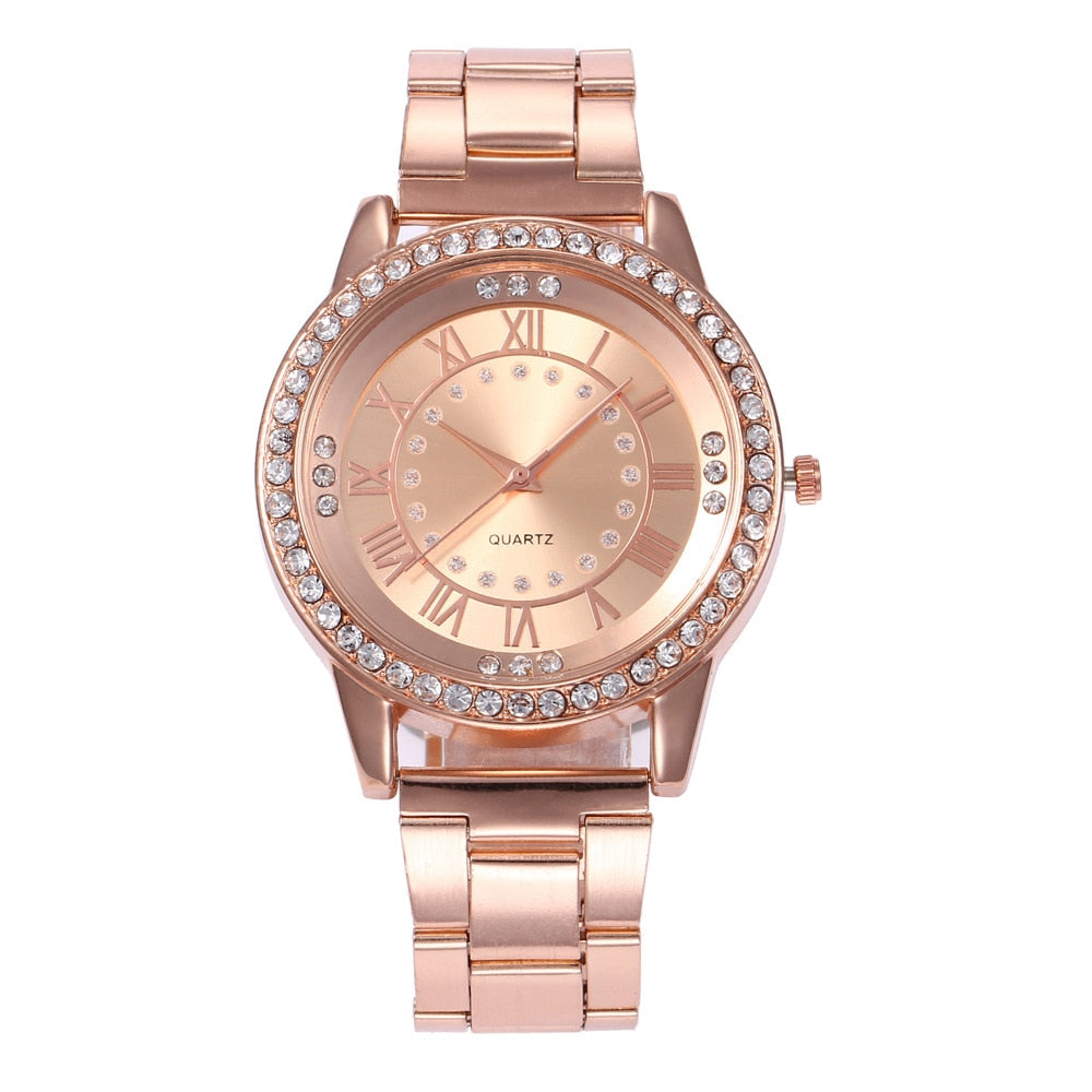 Women&#39;s Watches Rose Gold Simple Fashion Women Wrist Watch Luxury Ladies Watch Women Bracelet Reloj Mujer Clock Relogio Feminino