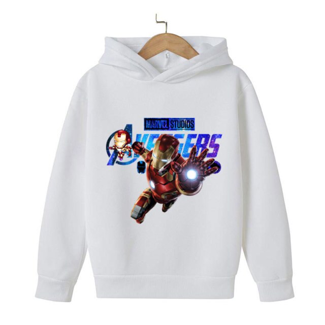 New Winter Iron Man clothing Boy Winter hoodies School clothes girls Sweatshirt Children's Outerwear Outdoor Leisure 4-14T