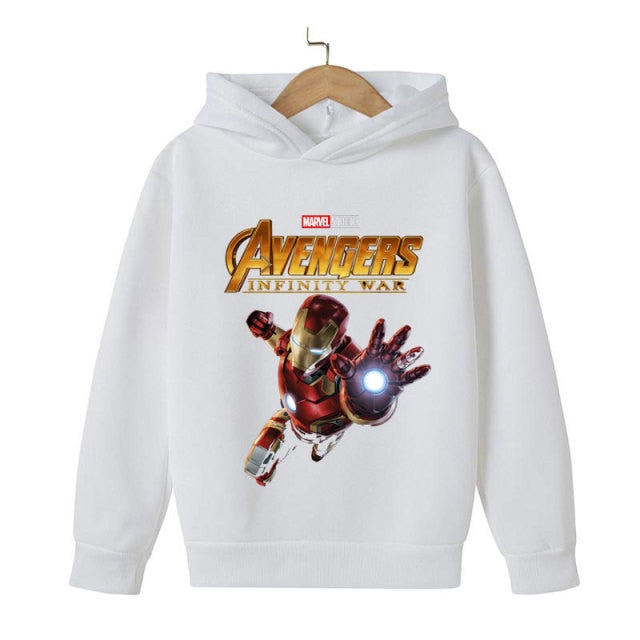 New Winter Iron Man clothing Boy Winter hoodies School clothes girls Sweatshirt Children's Outerwear Outdoor Leisure 4-14T