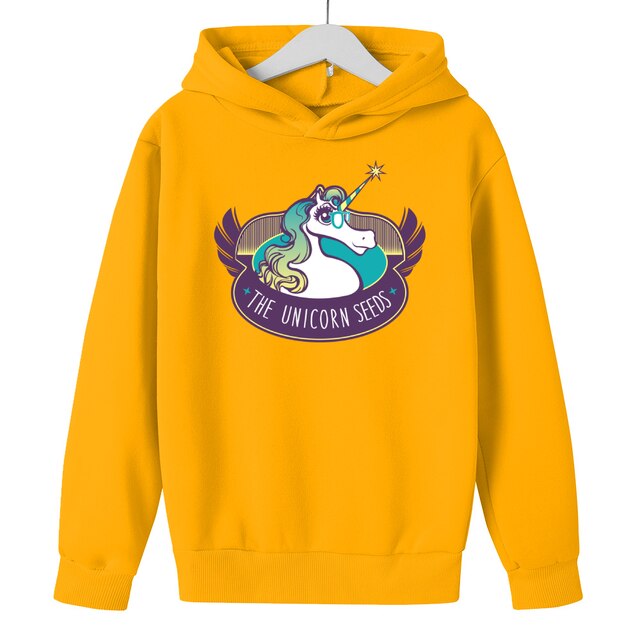 Children's Pink Unicorn Hoodie,boy's and Girl's Pure Catton Clothing, for Men and Women,size 4T-14T