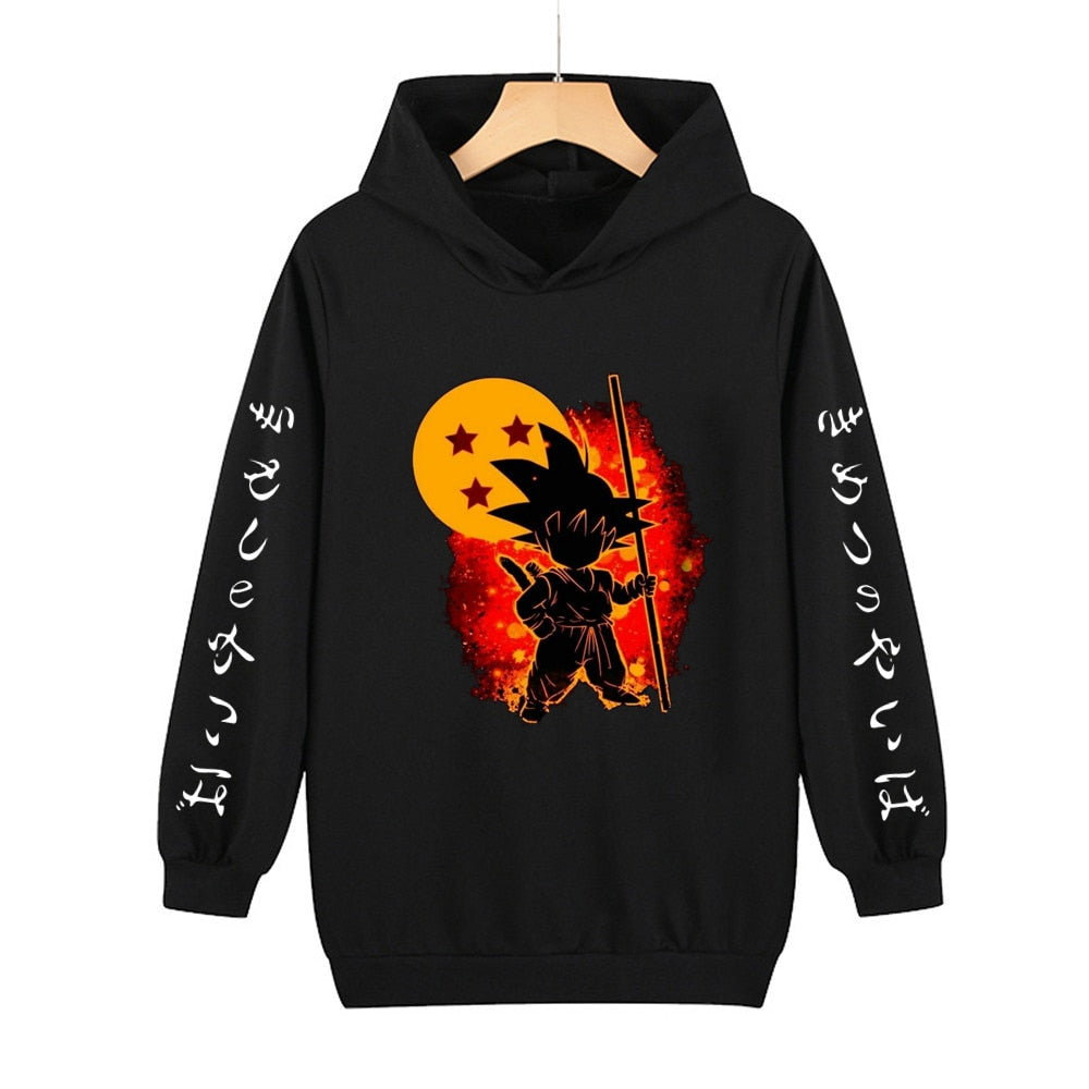 Dragon-Ball Z Kids Goku Sweatshirts Baby Boys Clothes For Men Autumn New Children's Clothing Thin Hoodies Girls Sweatshirts