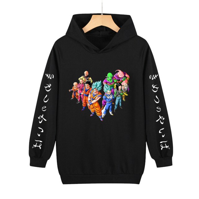 Dragon-Ball Z Kids Goku Sweatshirts Baby Boys Clothes For Men Autumn New Children's Clothing Thin Hoodies Girls Sweatshirts