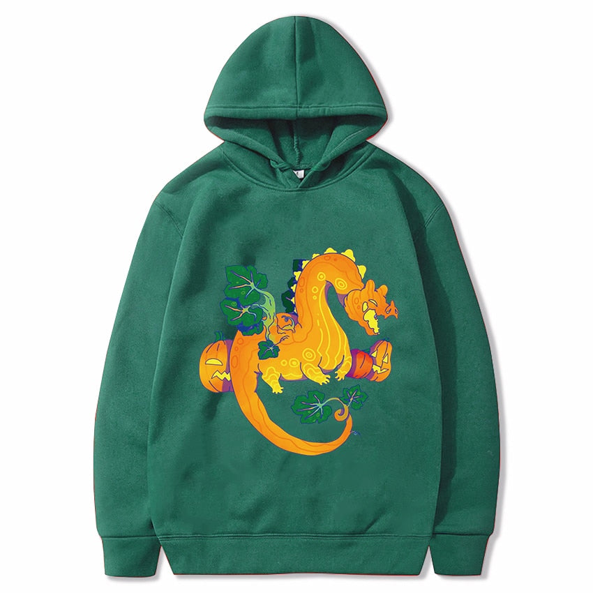Halloween Pumpkin Dragon Cartoon Printed Children's Hoodie Sweatshirt Children's Clothing for Men and Women Tong Chunqiu