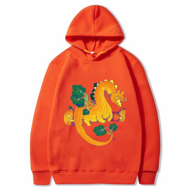 Halloween Pumpkin Dragon Cartoon Printed Children's Hoodie Sweatshirt Children's Clothing for Men and Women Tong Chunqiu