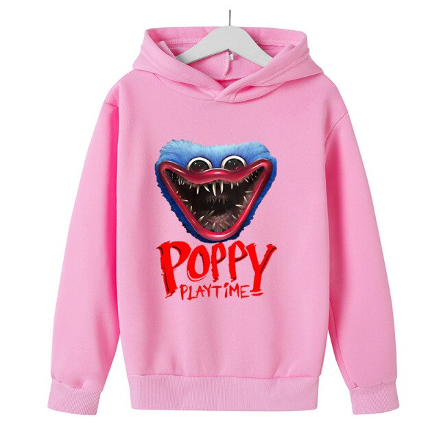2022 Original Poppy Playtime Printed Hoodie  Children's clothes Bobby's Game Time clothing, 100-160 tracksuit men