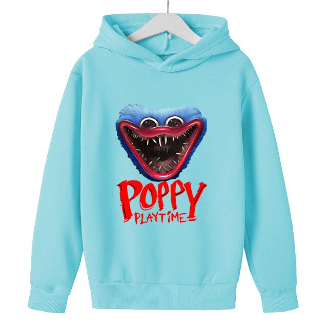 2022 Original Poppy Playtime Printed Hoodie  Children's clothes Bobby's Game Time clothing, 100-160 tracksuit men
