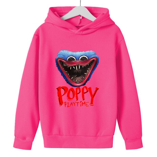 2022 Original Poppy Playtime Printed Hoodie  Children's clothes Bobby's Game Time clothing, 100-160 tracksuit men
